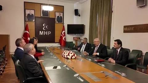 DEM Parti heyeti, MHP'yi ziyaret etti — haber görseli