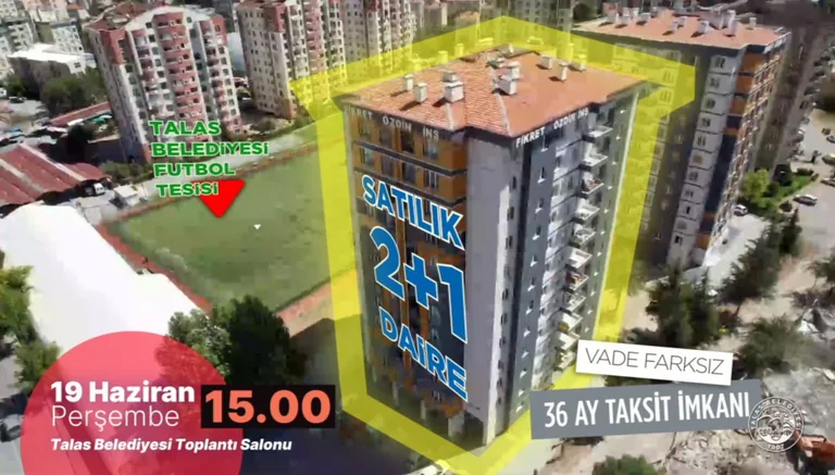 Talas Belediyesi’nden Yatırım Fırsatı! Villa Parseli ve Daireler — haber görseli