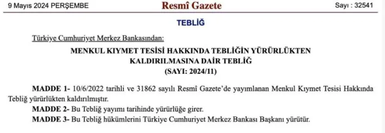 Merkez Bankası Menkul Kıymet Tesisine İlişkin Düzenlemeyi Sonlandırdı — haber görseli
