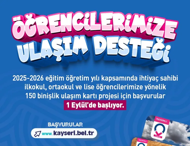 Kayseri Büyükşehir’den Anne ve Öğrencilere Ulaşım Desteği — haber görseli