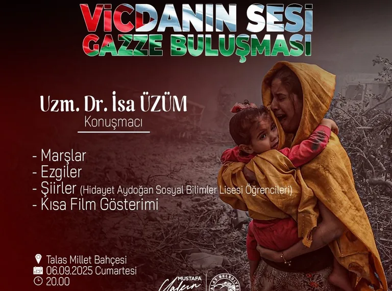 Talas Belediyesi’nden “Vicdanın Sesi Gazze Buluşması” — haber görseli