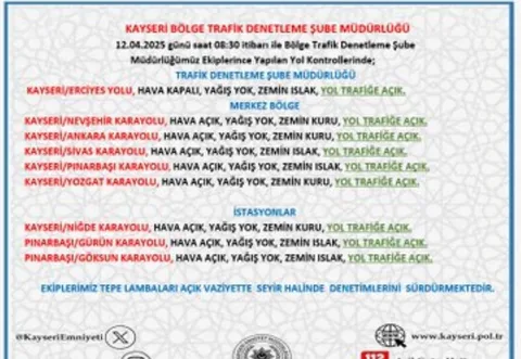 Kayseri'de Trafik Denetimleri Devam Ediyor: Yollar Trafiğe Açık — haber görseli