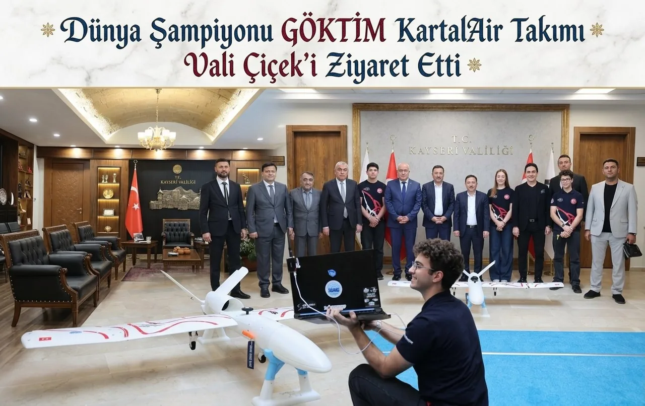 Dünya Şampiyonu GÖKTİM KartalAir Takımı Vali Çiçek’i Ziyaret Etti — haber görseli