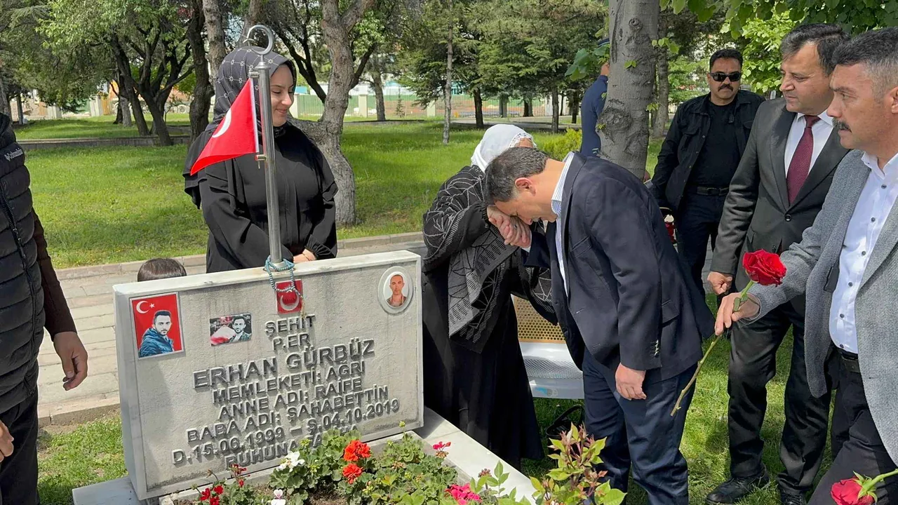 Vatanın Gerçek Sahiplerine Bayram Vefası! Vali Gökmen Çiçek Kartal Şehitliği’ni Ziyaret Etti — haber görseli