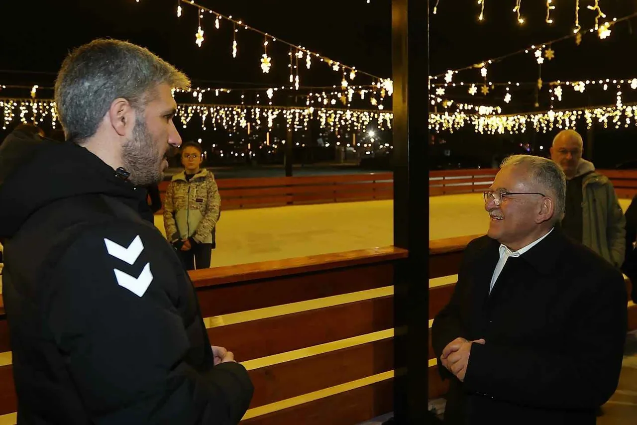 Kayseri’de Recep Tayyip Erdoğan Millet Bahçesi’ne Açık Hava Buz Pateni Pisti — haber görseli