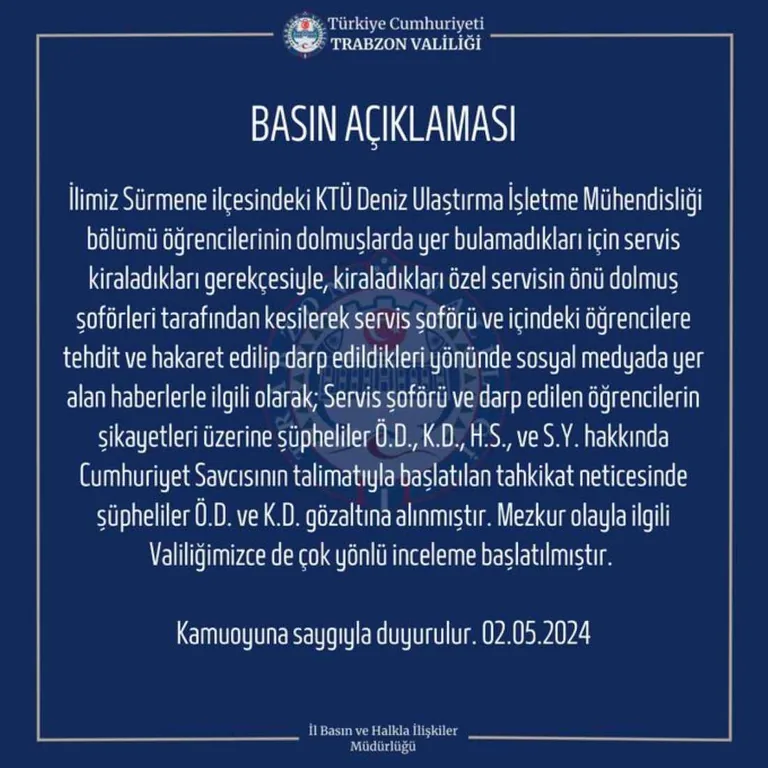 Yol Kesen Dolmuş Sürücüleri Terör Estirdi! Üniversite Öğrencilerini Darbetti — haber görseli