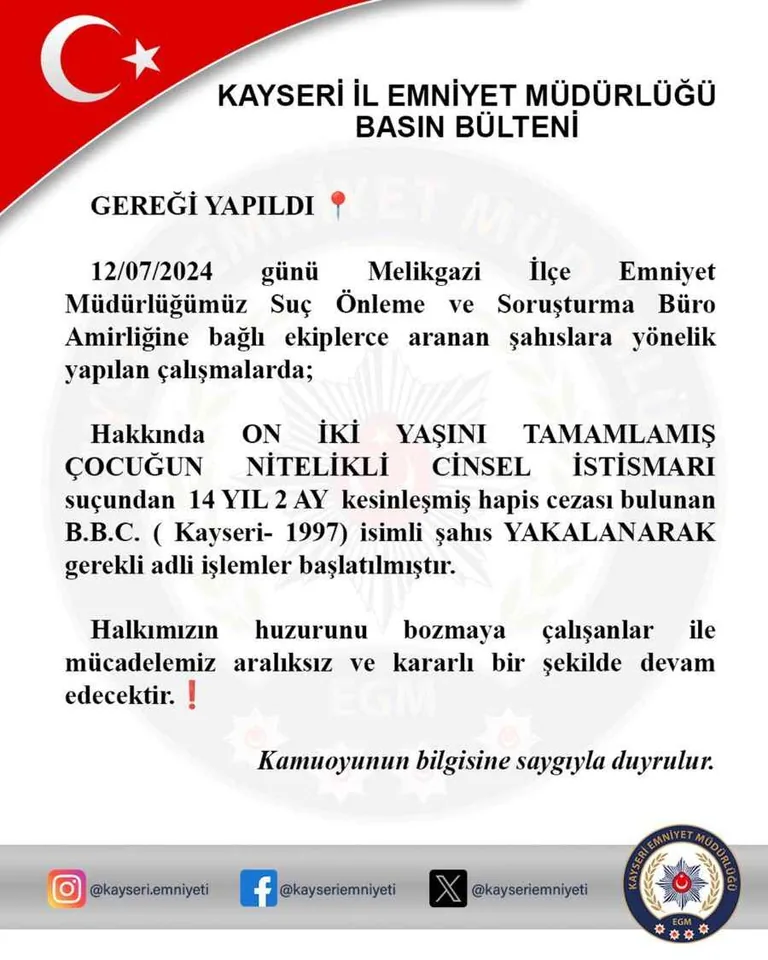 Çocuğun Cinsel İstismarı Suçundan Aranan Firari Yakalandı — haber görseli