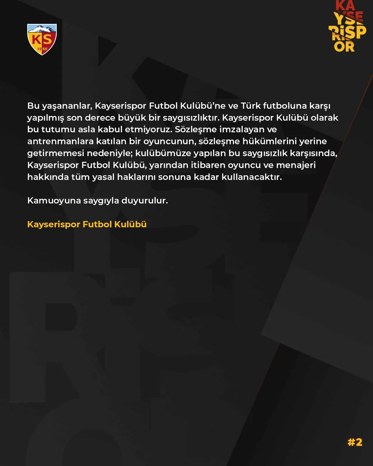 Kayserispor resti çekti! Pierre-Gabriel ve menajere dava — haber görseli