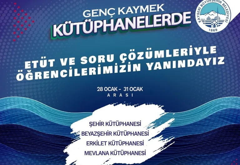 KAYMEK’ten Öğrencilere Ücretsiz Etüt ve Soru Çözüm Desteği — haber görseli