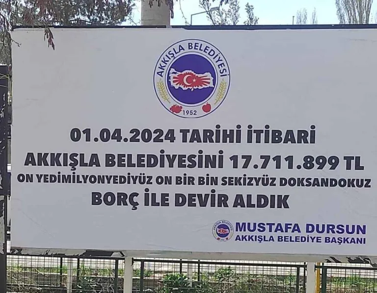 Akkışla Belediye Başkanı kendi mal varlığını ve belediye borcunu açıkladı: 17 milyon 711 bin 899 TL Borç — haber görseli