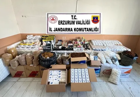 Erzurum'da 100 Bin Adet İçi Tütünle Doldurulmuş Makaron Ele Geçirildi — haber görseli