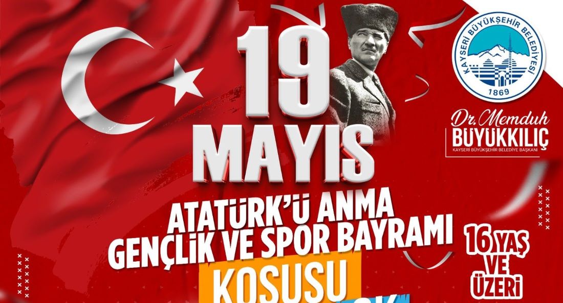 Büyükşehir Belediyesi Spor A.Ş., 19 Mayıs Atatürk’ü Anma, Gençlik ve Spor Bayramı Koşusu düzenleyecek. 