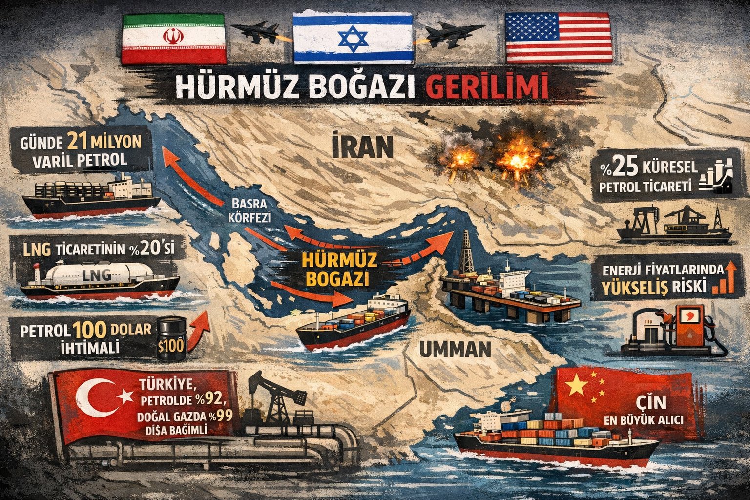 BLÖF MÜ, GERÇEK Mİ? İRAN, Hürmüz Boğazı'nı Kapatıyor 