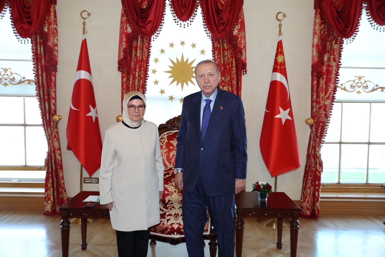 Vekil Ayşe Böhürler, Cumhurbaşkanı Erdoğan ile görüştü