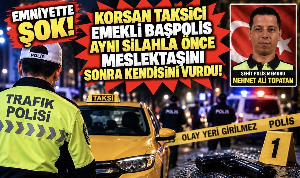 İstanbul Esenyurt’ta korsan taşımacılık yaptığı belirlenen araca işlem yapan trafik ekiplerine silahla ateş açıldı. Saldırıda Polis Memuru Mehmet Ali Topatan şehit olurken, saldırgan Ekrem A.’nın emekli başpolis olduğu ortaya çıktı.