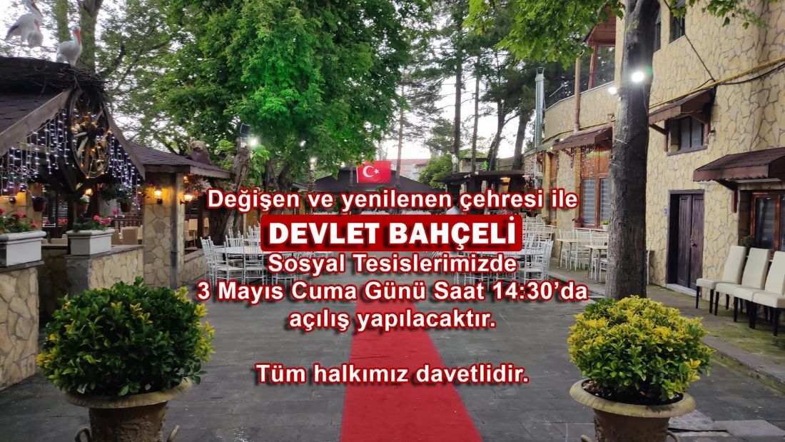 Bünyan’da Yenice Sosyal Tesislerinin adı Milliyetçi Hareket Partisi, AK Parti ve İYİ Parti’nin ortak önergesi ile Devlet Bahçeli Sosyal Tesisleri olarak değiştirildi.